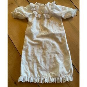 Vintage Baby Magic Attic Doll Clothes. White Nightgown. Ruffles. 2000